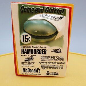 McDonalds 15 cent Hamburger Fridge Magnet Vintage 1997